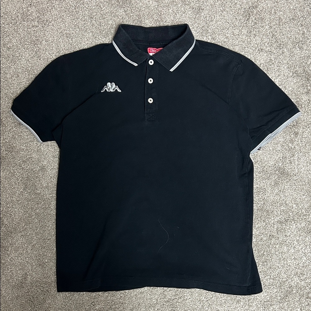 Vintage Kappa Classic Black Polo Shirt